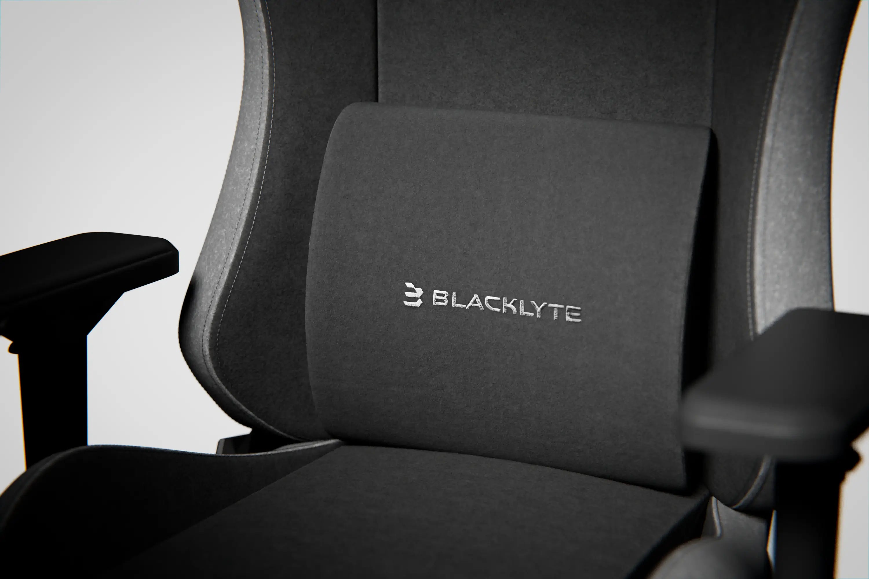 Affordable reclining gaming chair with lumbar pillow