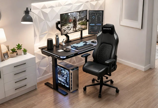 30 Gaming Room Ideas with Blacklyte Gaming Chair and Desk
