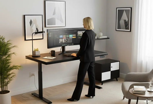 Blacklyte adjustable standing desk