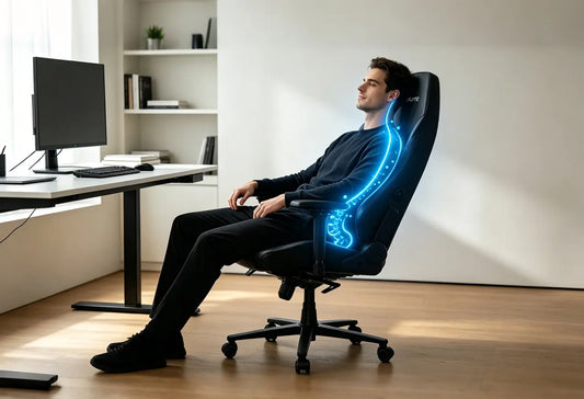 Blacklyte gaming chair with ergonomic support