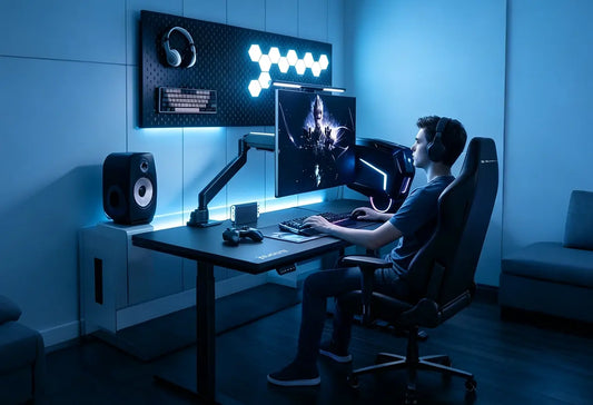 Blacklyte monitor arms for better monitor height