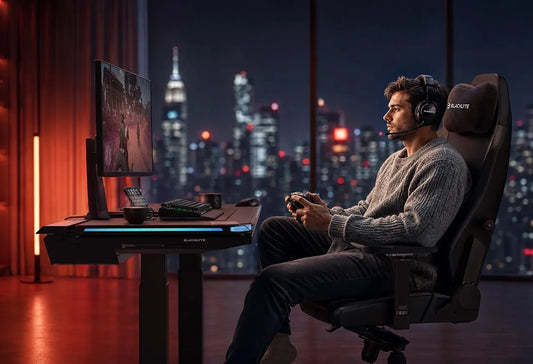 Sit in a Blacklyte gaming chair