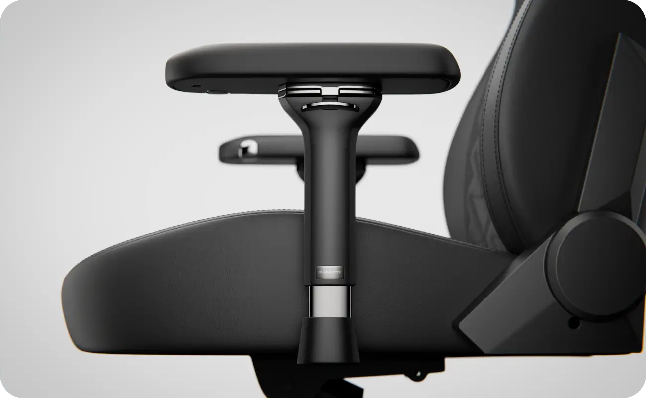 Blacklyte Kraken Pro gaming chair with 4-way adjustable armrests