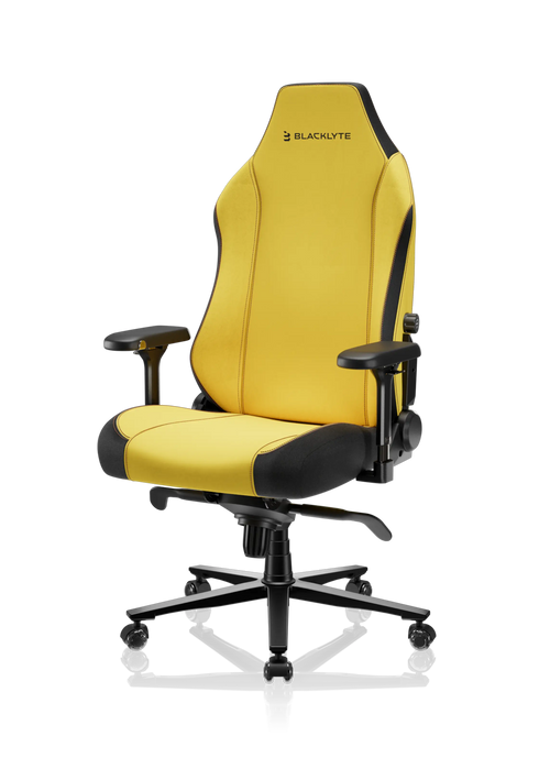 Athena Gaming Chair - Leatherette / Yellow / Large