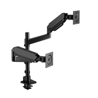 Blacklyte Atlas dual black monitor arm