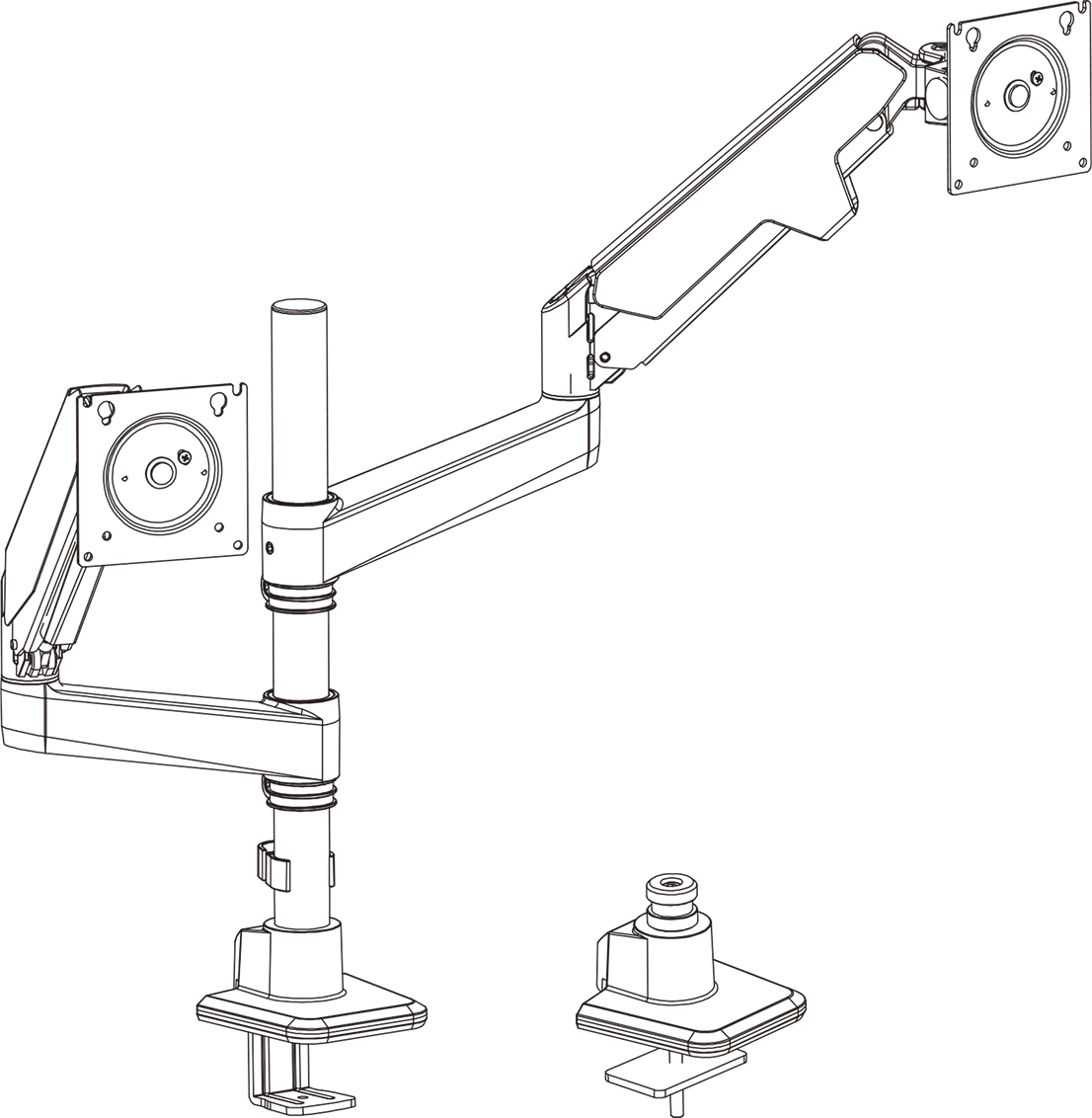 Atlas dual monitor arm specifications