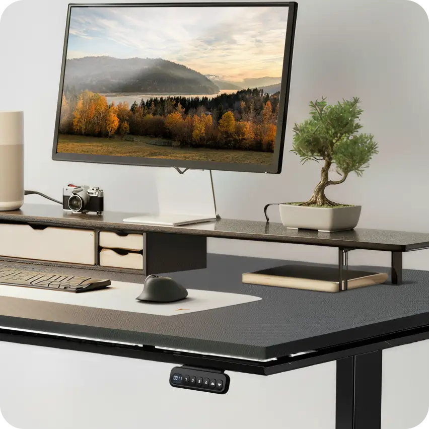 Atlas Lite standing workstation desk for home office