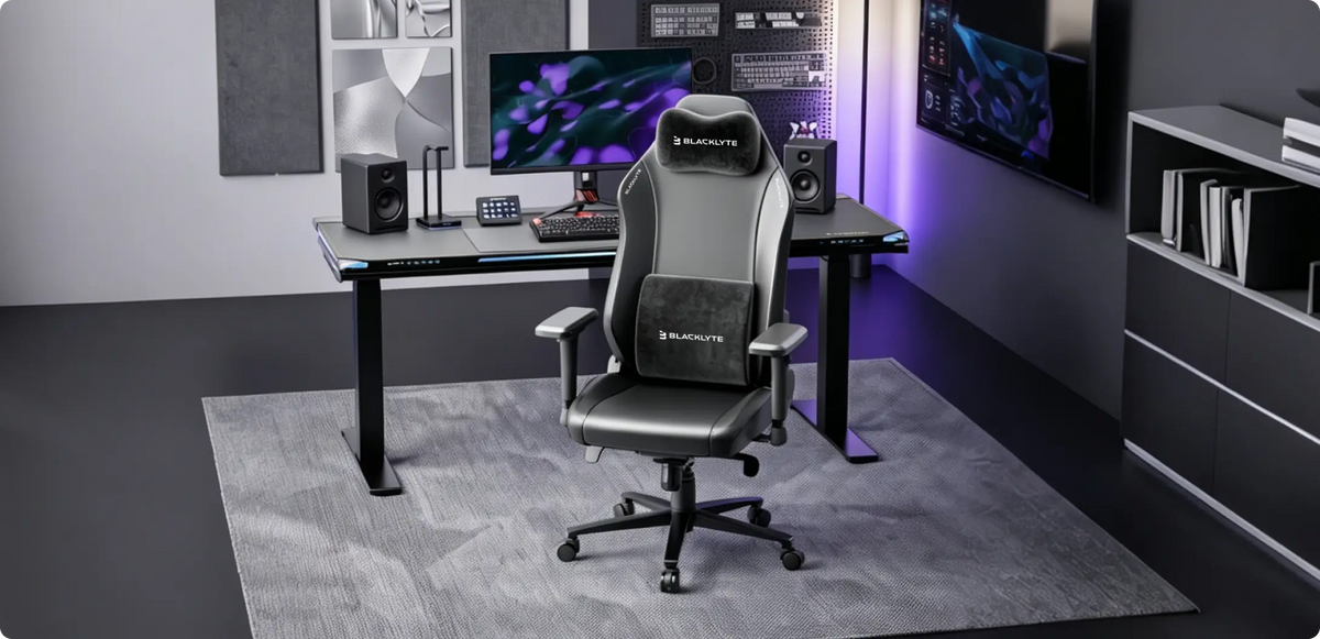 Athena black gaming chair for gaming setups
