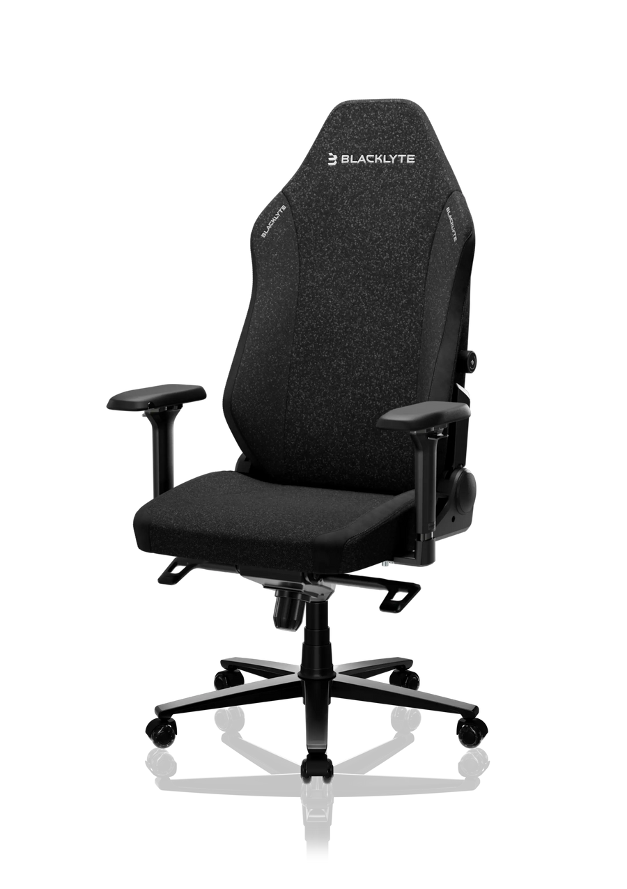 Blacklyte Athena Pro black fabric gaming chair