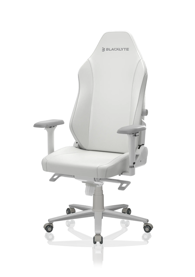 Blacklyte Athena Pro white leather gaming chair