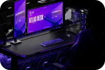 Blacklyte Atlas Gaming Desk