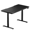 Black electric standing desk