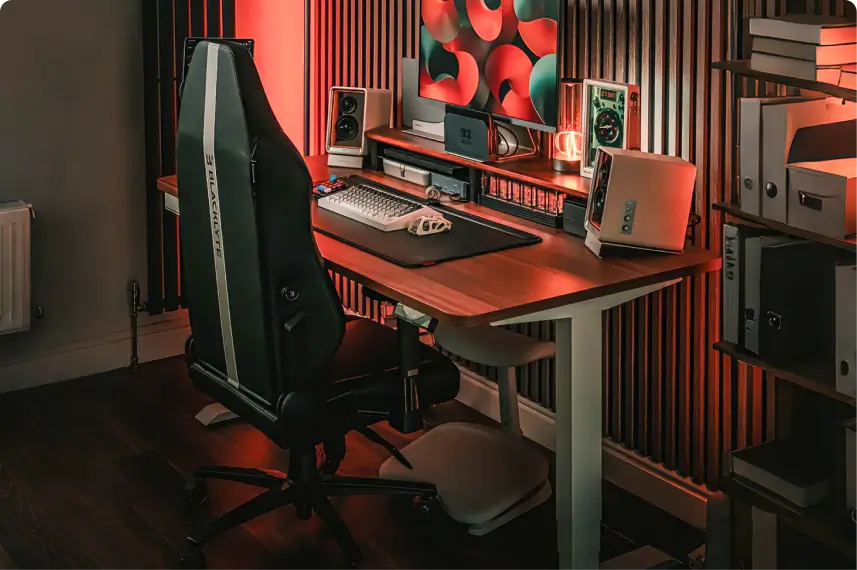 Holds up to hours of both office and gaming