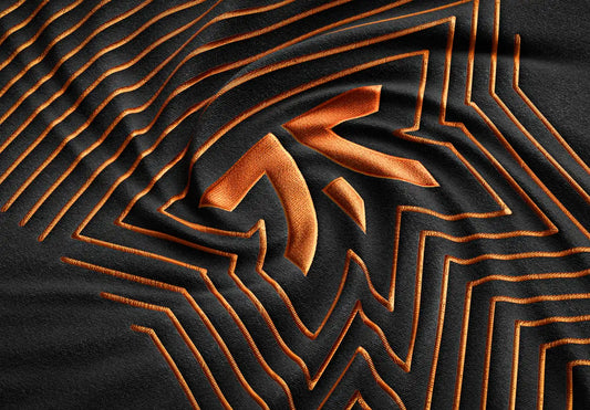 Fnatic gaming chair with high precision stitching and durable logo design