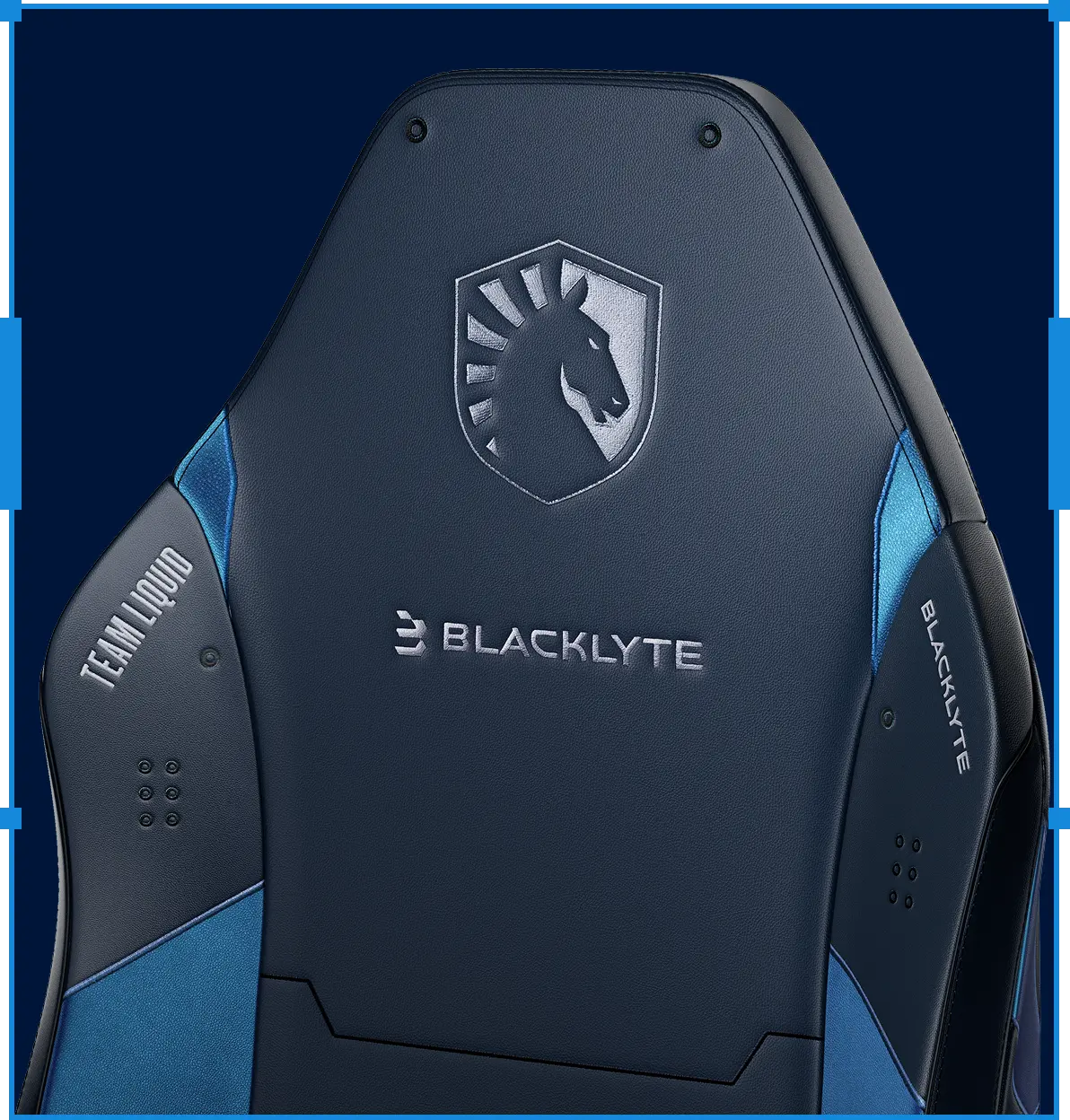 Team Liquid gaming chair with signature details