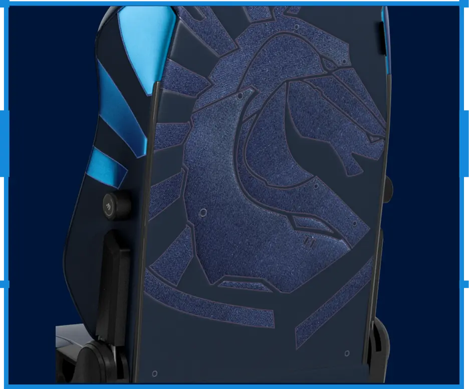 Team Liquid gaming chair with premium leather and signature Liquid design