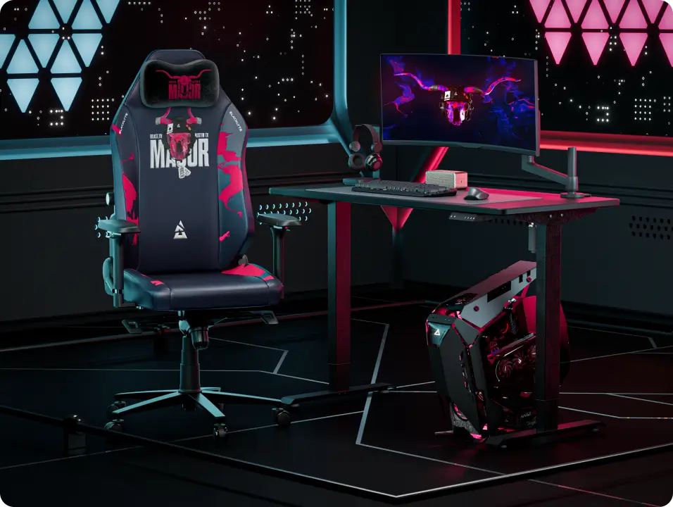 Austin Major Edition gaming chair with distinctive tournament aesthetics
