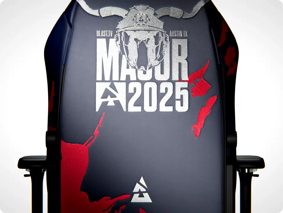Austin Major Edition gaming chair with distinctive tournament aesthetics