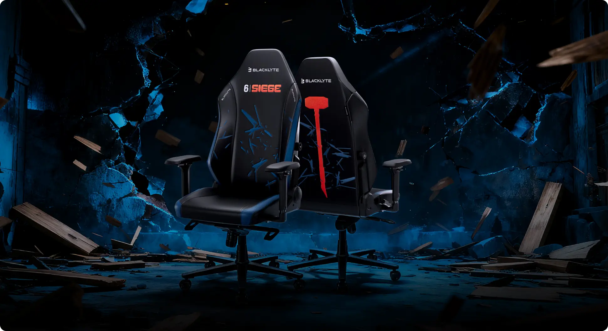 Professional esports R6 Siege Edition chair designed for long gaming sessions