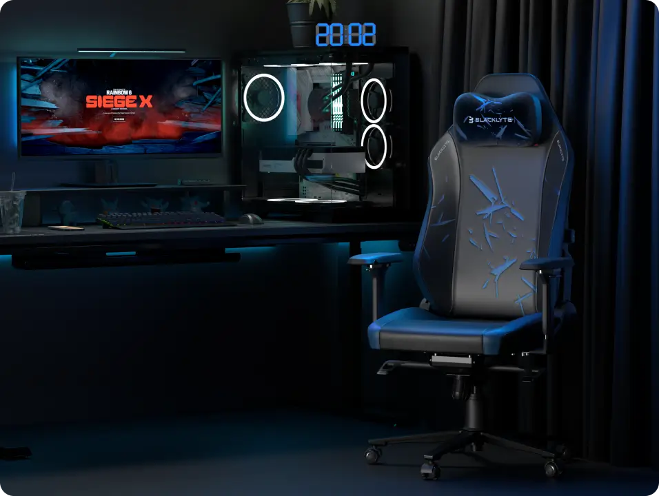 R6 Siege Edition gaming chair with high-back support and cushioning
