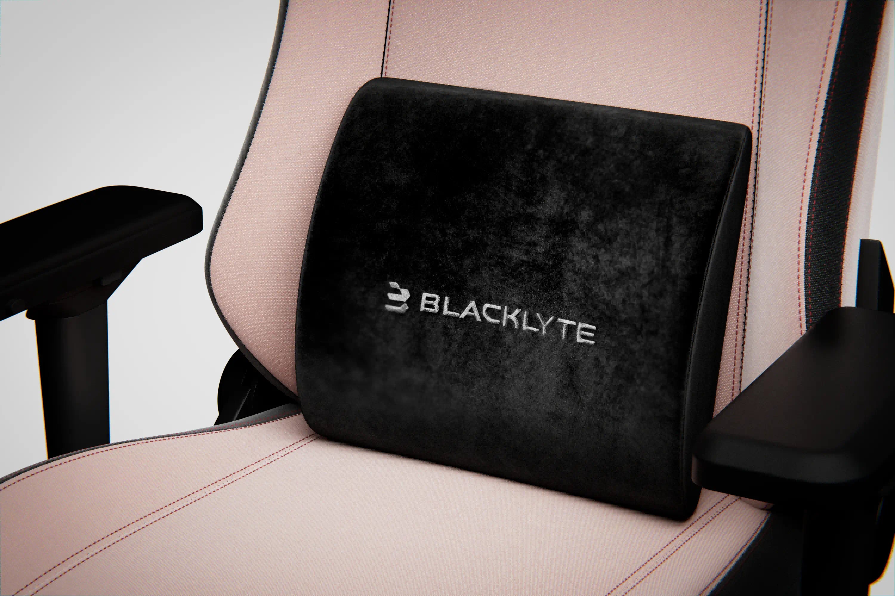 Blacklyte Computer & Video Gaming Chair with Lumbar Pillow