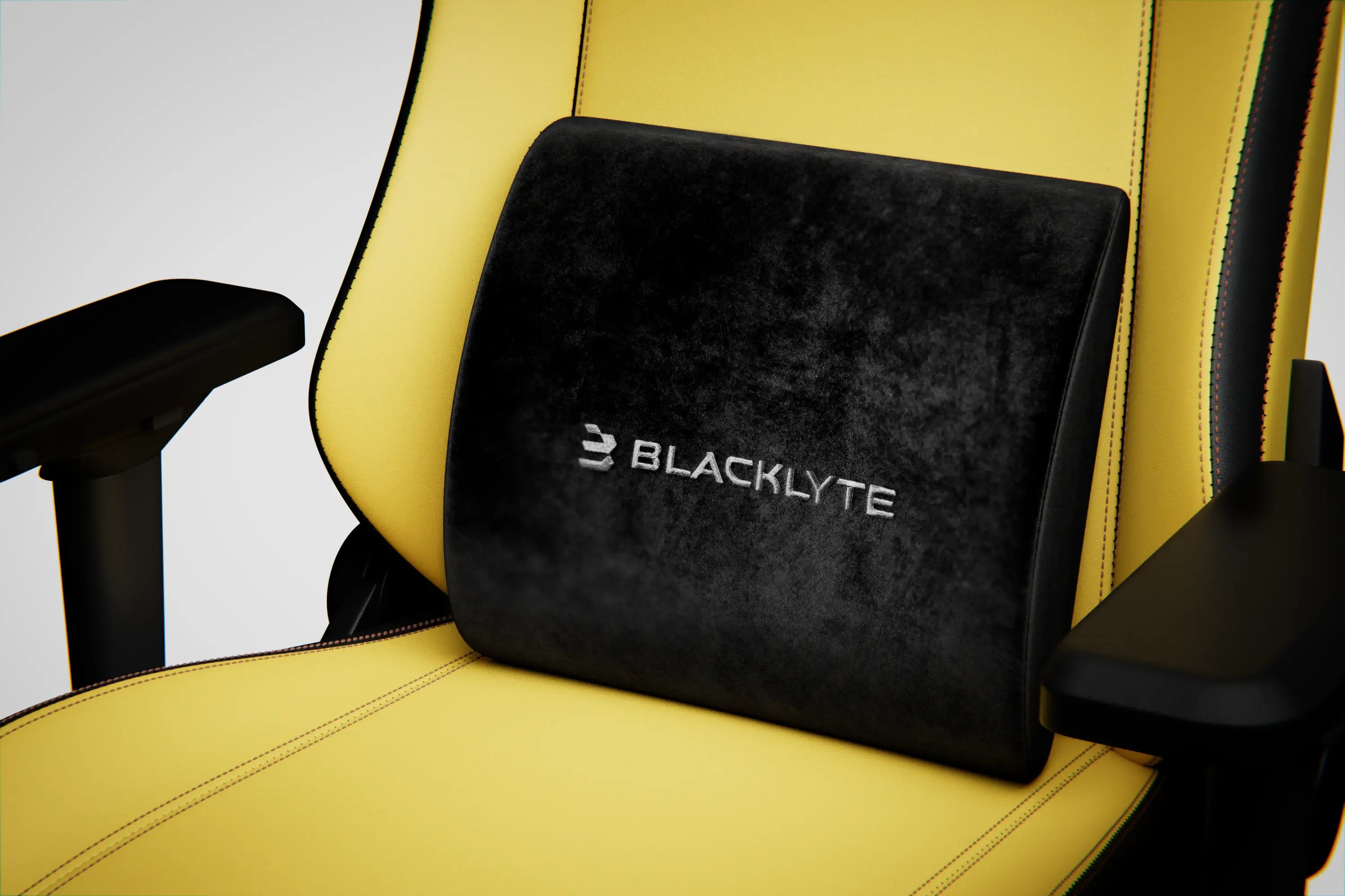 Blacklyte Computer & Video Gaming Chair with Lumbar Pillow
