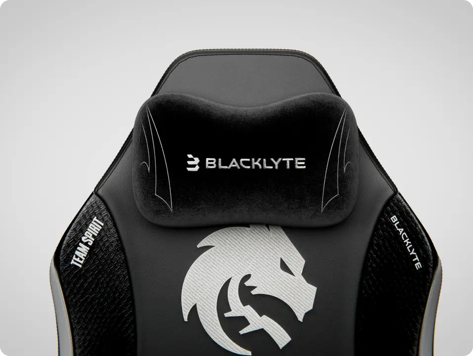 Spirit Edition gaming chair with a magnetic headrest pillow