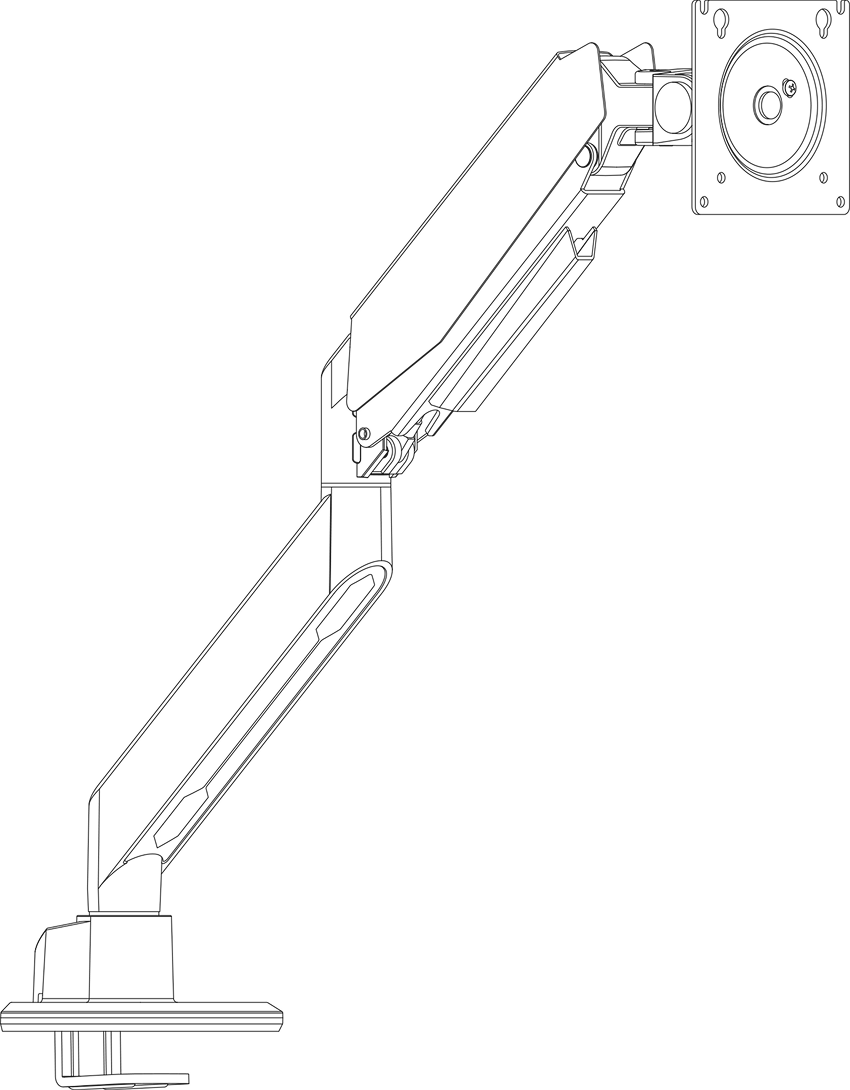 Atlas single-monitor arm specifications